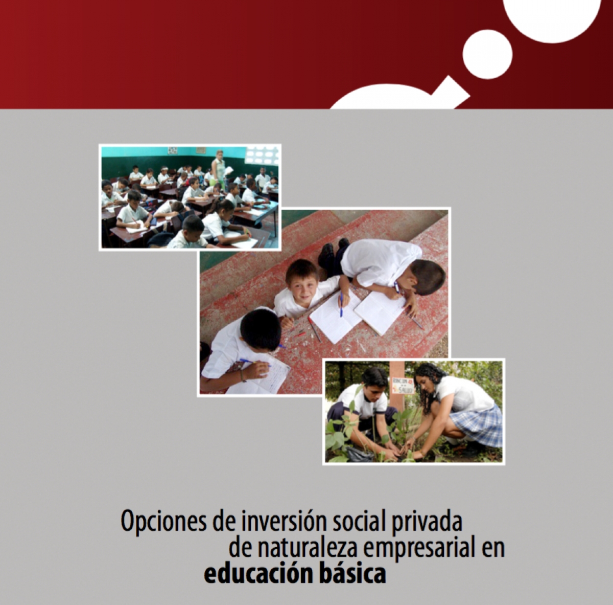 Opciones de inversión social privada de naturaleza empresarial en educación básica